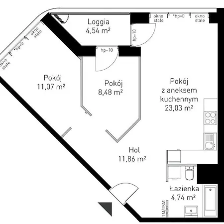 Apartment Park Reagana Luxusowo 2 Sypialnie *